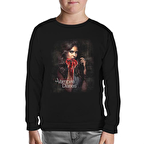 Vampire Diaries Siyah Çocuk Sweatshirt