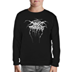Dark Throne Siyah Çocuk Sweatshirt
