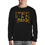 One Piece - Straw Hat Siyah Çocuk Sweatshirt
