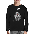 Lady Gaga Siyah Çocuk Sweatshirt