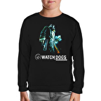 Watch Dogs Siyah Çocuk Sweatshirt
