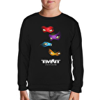 Teenage Mutant Ninja Turtles Siyah Çocuk Sweatshirt