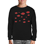 Naruto - Akatsuki Siyah Çocuk Sweatshirt