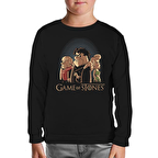 Game of Stones Siyah Çocuk Sweatshirt