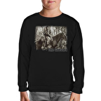 Che Guevara 1  Siyah Çocuk Sweatshirt