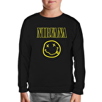 Nirvana Siyah Çocuk Sweatshirt