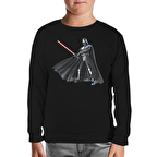 Star Wars - Darth Vader Lightsaber Siyah Çocuk Sweatshirt