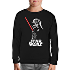 Darth Vader Smoking Siyah Çocuk Sweatshirt