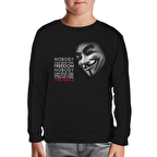 Vandetta - Freedom Siyah Çocuk Sweatshirt