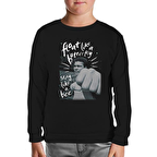 Muhammad Ali - Float Like a Butterfly Siyah Çocuk Sweatshirt