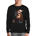 Twilight Siyah Çocuk Sweatshirt