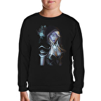 Dota 2 - Drow Ranger 2 Siyah Çocuk Sweatshirt
