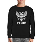Fedor - Logo Siyah Çocuk Sweatshirt