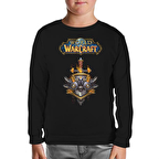 World of Warcraft - Logo Siyah Çocuk Sweatshirt