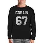 Kurt Cobain - 67 Siyah Çocuk Sweatshirt