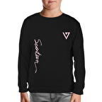 Seventeen - Logo Siyah Çocuk Sweatshirt