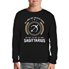 Burç - Sagittarius Siyah Çocuk Sweatshirt