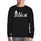 House - Thing is Siyah Çocuk Sweatshirt