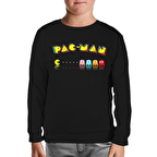 Pac-Man - Enemy Siyah Çocuk Sweatshirt