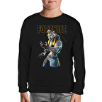 Fortnite - Wolf Siyah Çocuk Sweatshirt
