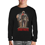 Fortnite - Horror Siyah Çocuk Sweatshirt