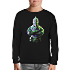 Fortnite - Chevalier 2 Siyah Çocuk Sweatshirt
