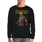 Fortnite - Battle Hound Siyah Çocuk Sweatshirt