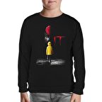 IT - Pennywise Siyah Çocuk Sweatshirt