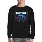 Fortnite - Season X Siyah Çocuk Sweatshirt