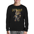 Fortnite - Ultima Knight Siyah Çocuk Sweatshirt