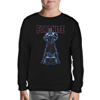 Fortnite - X Knight Siyah Çocuk Sweatshirt