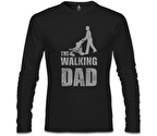 The Walking Dad Siyah Erkek Sweatshirt