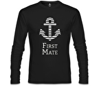 First Mate Siyah Erkek Sweatshirt
