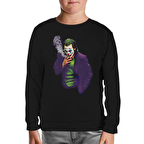 Joker - Arial Siyah Çocuk Sweatshirt