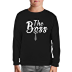 The Boss Siyah Çocuk Sweatshirt