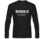 Bonnie and Clyde - Bonnie Siyah Erkek Sweatshirt