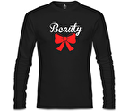 Beauty and the Beast - Beauty  Siyah Erkek Sweatshirt