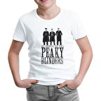 Peaky Blinders - Brothers Beyaz Çocuk Tshirt
