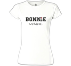Bonnie and Clyde - Bonnie Beyaz Kadın Tshirt