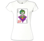 Joker - In Cards Beyaz Kadın Tshirt