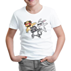 Dancing with Glasses Beyaz Çocuk Tshirt