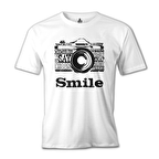 Smile Beyaz Erkek Tshirt