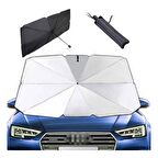 Araba Güneş Gölge Koruyucu Şemsiye Oto Ön Cam Güneşlik 145x 79 Cm