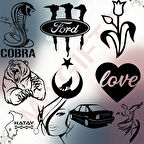 Uzaylı Yaratık Oto özel yeni sticker Siyah 25 x 32 cm MİXGİFTZ