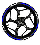 mixgiftzDio Beyaz yazılı  mavi reflektif pençe şeritli