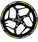 mixgiftzDio Beyaz yazılı  neon(fıstık yeşili) pençe şeritli