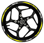 mixgiftzRKS Beyaz yazılı  sarı pençe şeritli