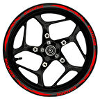 mixgiftzCB125R kırmızı yazılı  kırmızı pençe şeritli