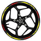 mixgiftzXmax kırmızı yazılı  sarı pençe şeritli