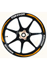 mixgiftzJant Şeridi Cb250R Uyumlu Beyaz-Turuncu Sağ-Sol/Ön-Arka